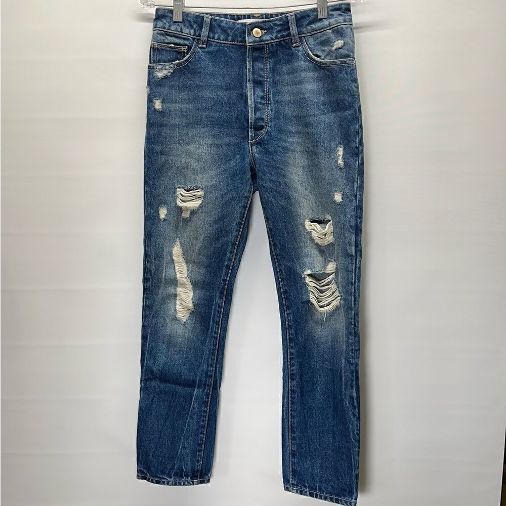 DL1961 Womens‎ Bella High Rise Vintage Slim Distressed Blue Wash Jeans 26